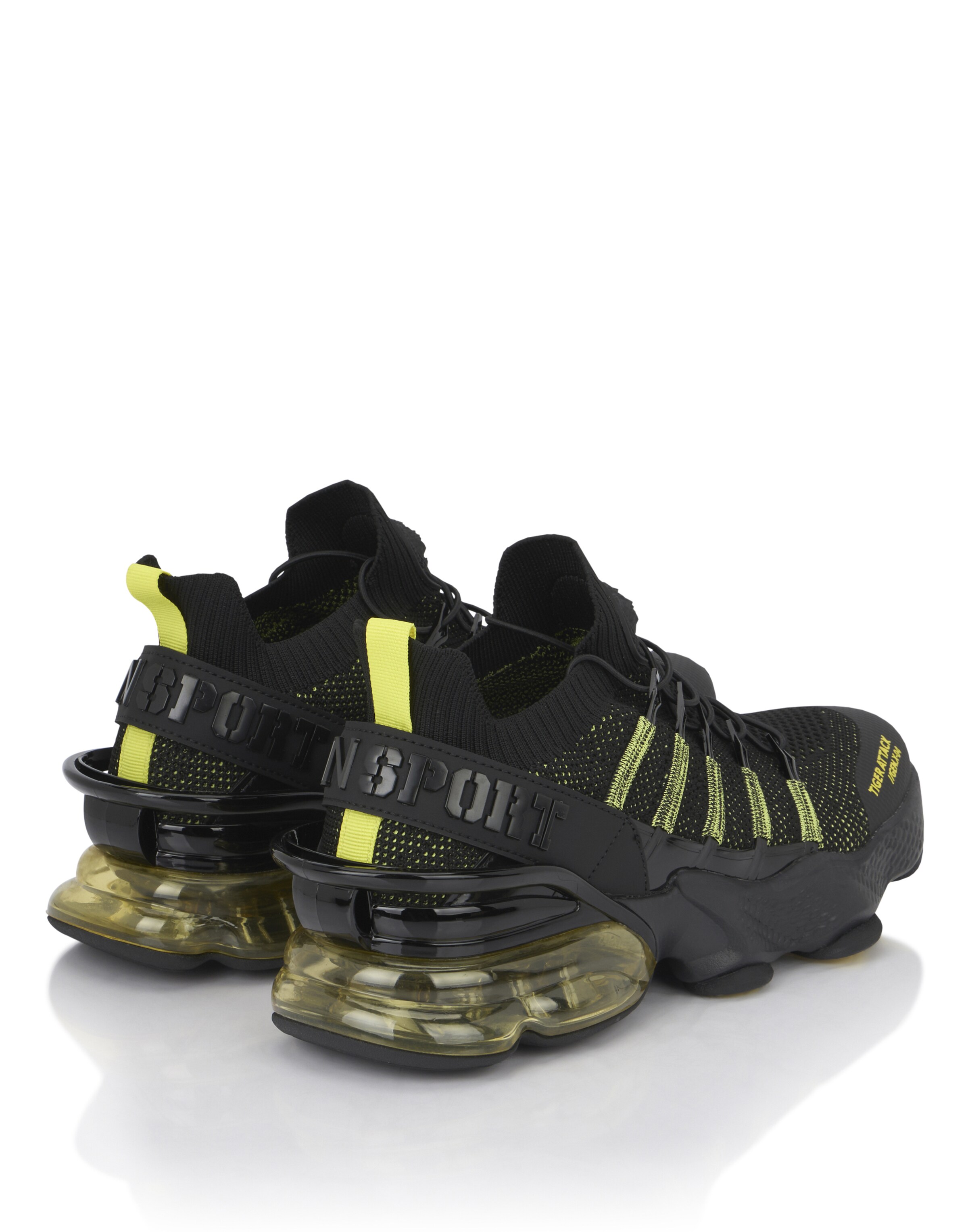 Plein Sport Sneakers laag 'Tiger' in Zwart