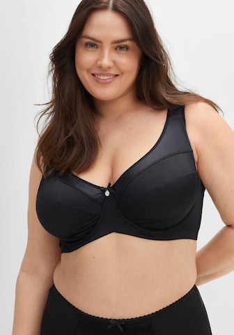 SHEEGO T-shirt Bra in Black