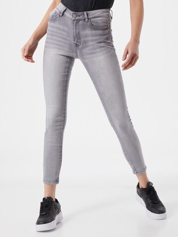 VILA Skinny Jeans 'Viekko' in Grijs: voorkant