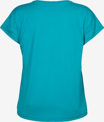 Active by Zizzi Shirt 'Abasic' in Blauw