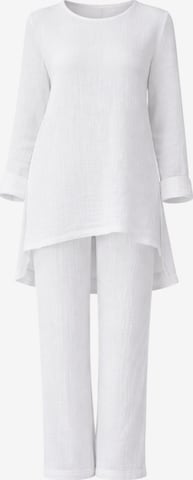 Tenue d'intérieur 'Ayda Modest' WENOR en blanc : devant