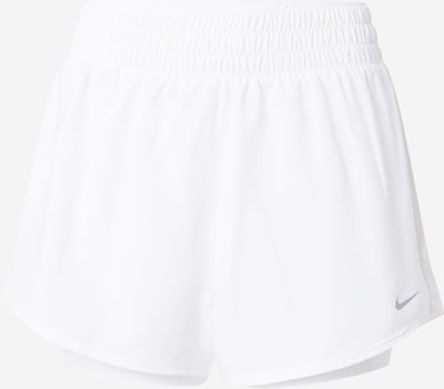 Pantaloni sport 'ONE' NIKE pe argintiu / alb, Vizualizare produs