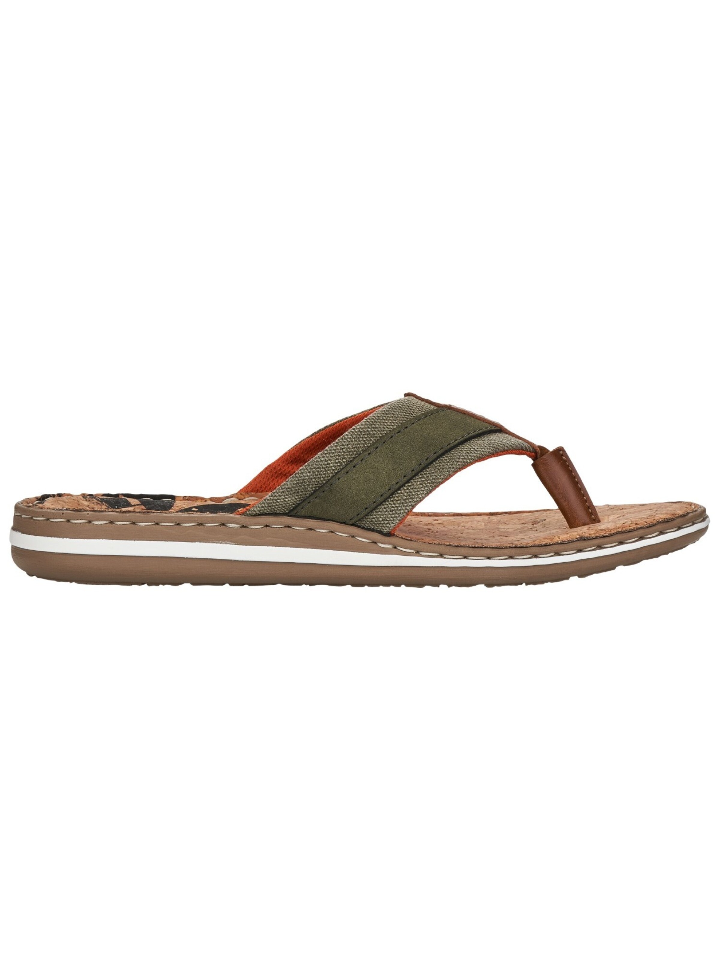 Rieker T-Bar Sandals in Green