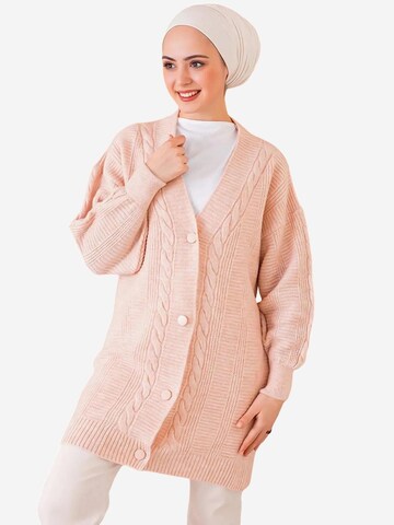 Bigdart - Casaco de malha em rosa: frente