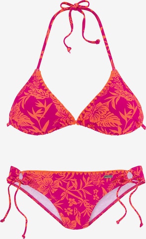 VENICE BEACH Triangel Bikini 'Venice' in Roze: voorkant