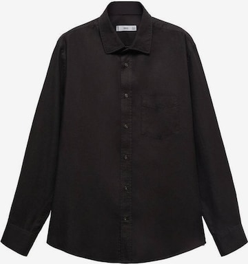 MANGO MAN Regular fit Button Up Shirt 'Prati' in Black: front