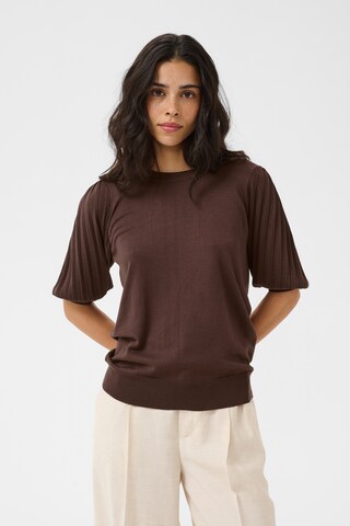 Pull-over 'KAlone' Kaffe en marron : devant