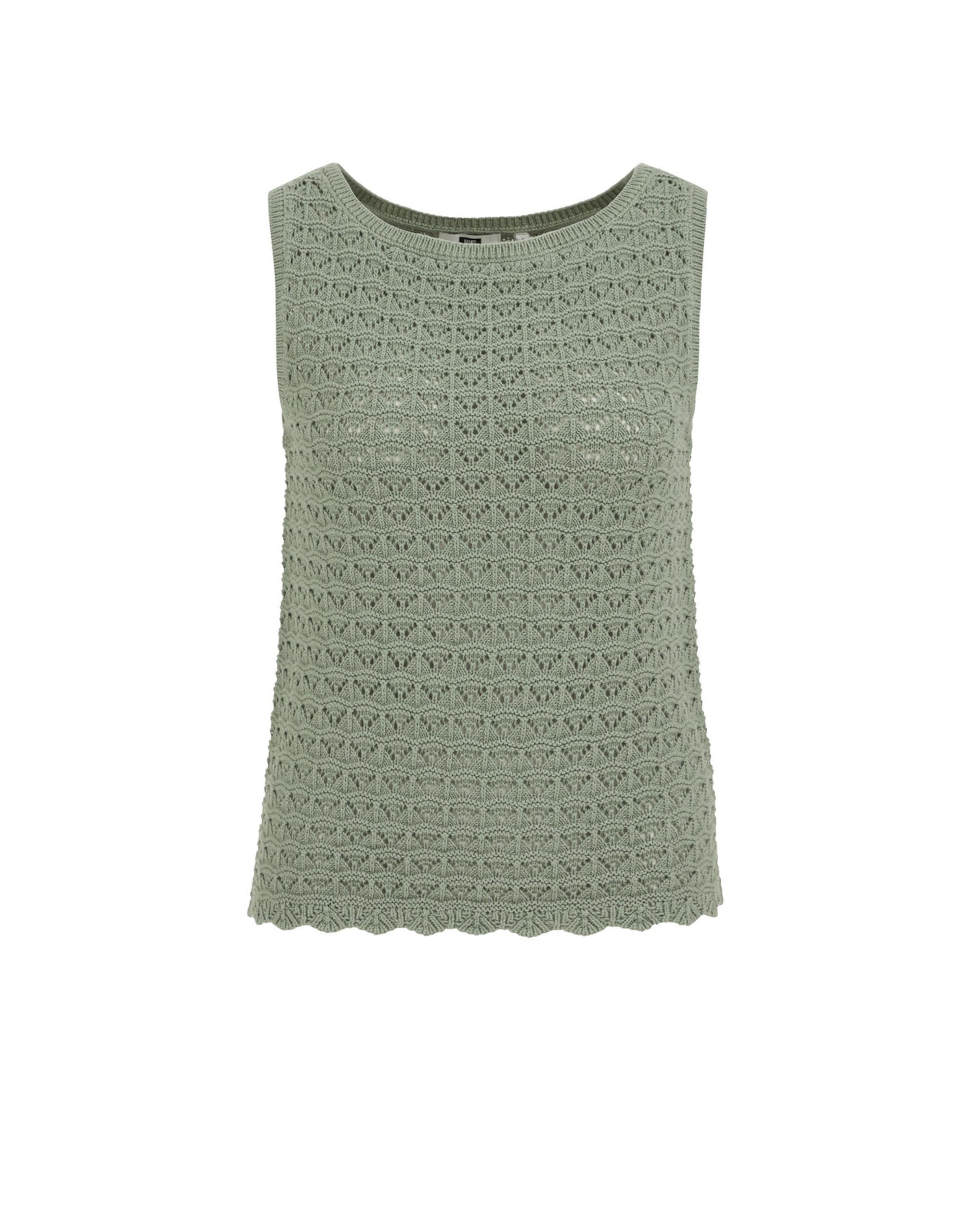 WE Fashion Вязаный топ в Зеленый: спереди