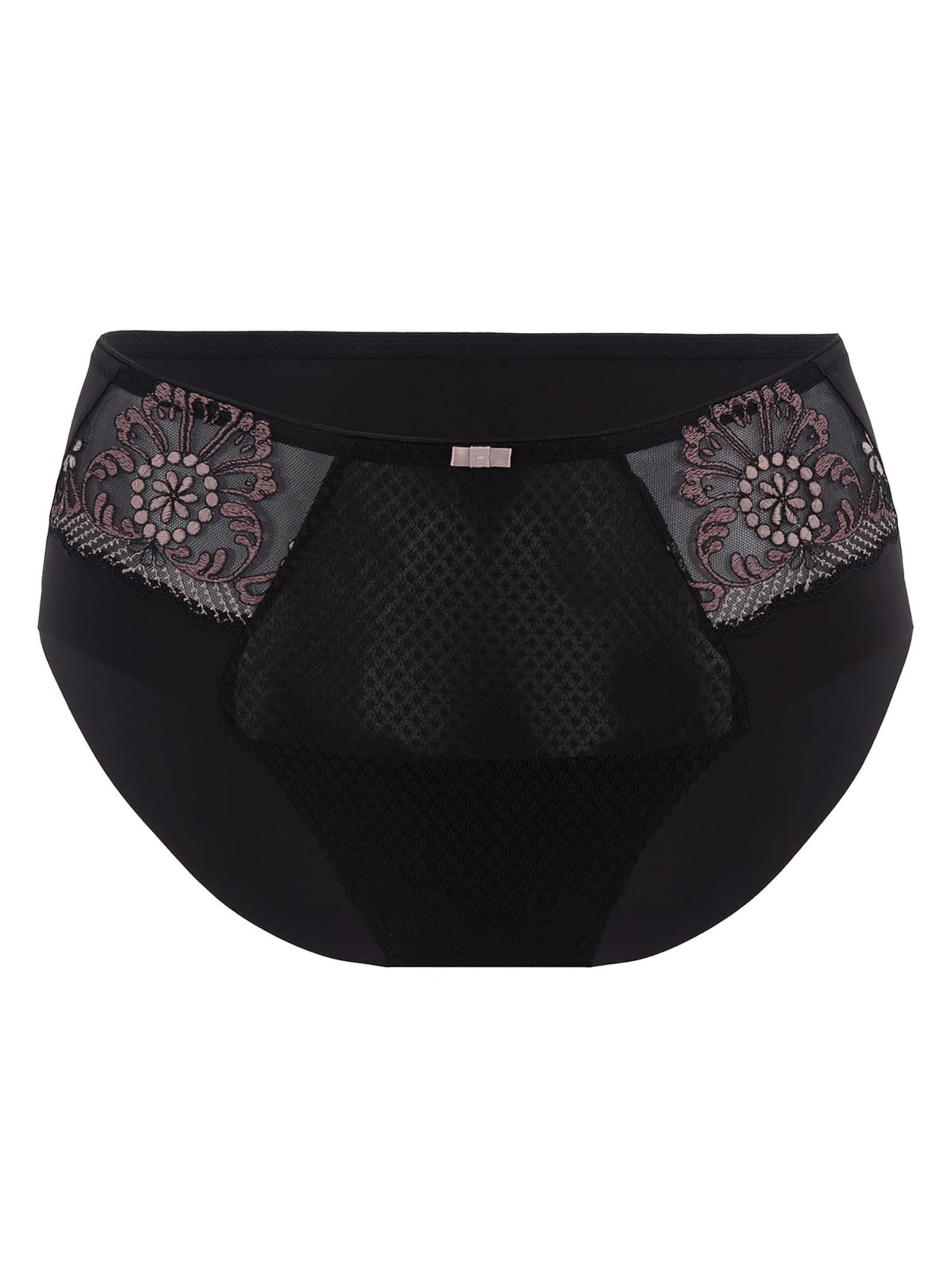 Conturelle Panty 'Festival' in Black: front