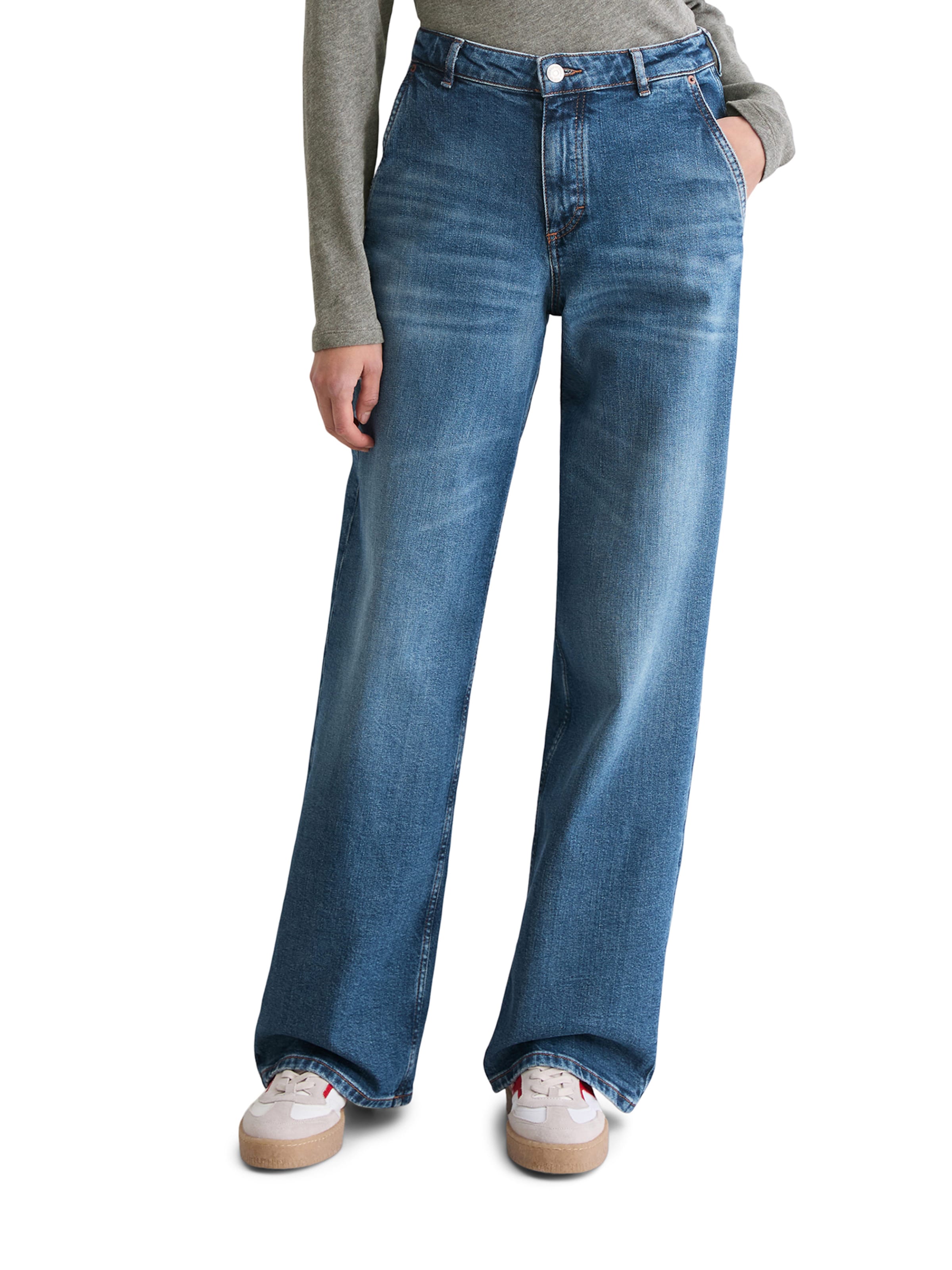 Wide Leg Jean 'Luma' Marc O'Polo en bleu : devant