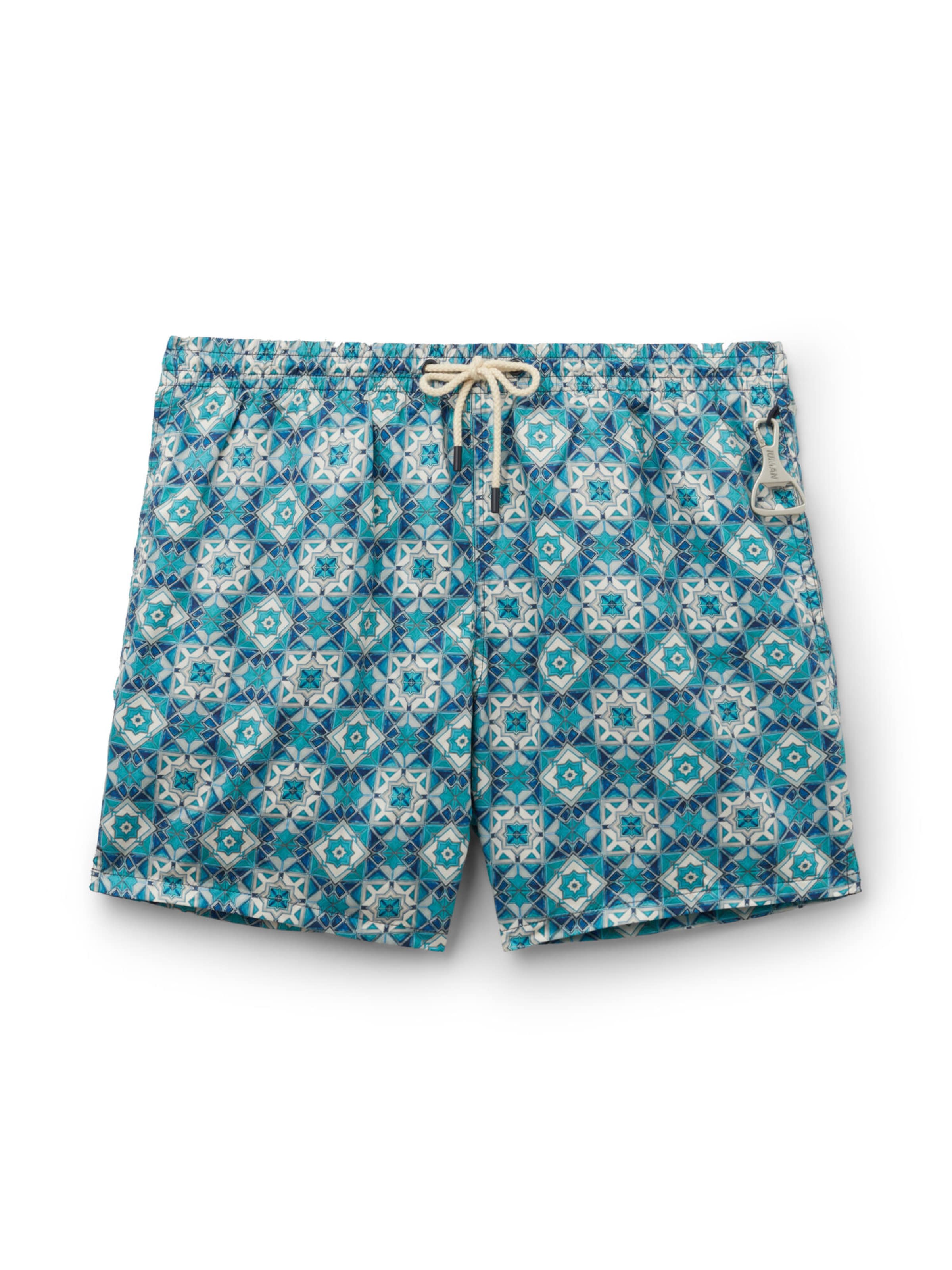 IUMAN Intimissimi Board Shorts in Blue: front