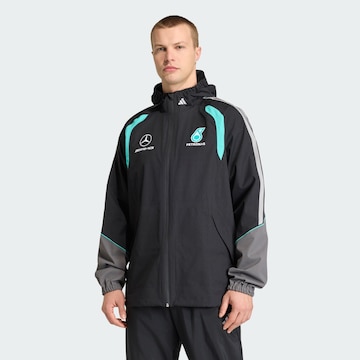 ADIDAS PERFORMANCE Jacke 'Mercedes-AMG Petronas Formel 1 Team Mechanics' in Schwarz: Vorderseite