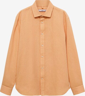 MANGO MAN Regular fit Button Up Shirt 'Avispag' in Orange: front