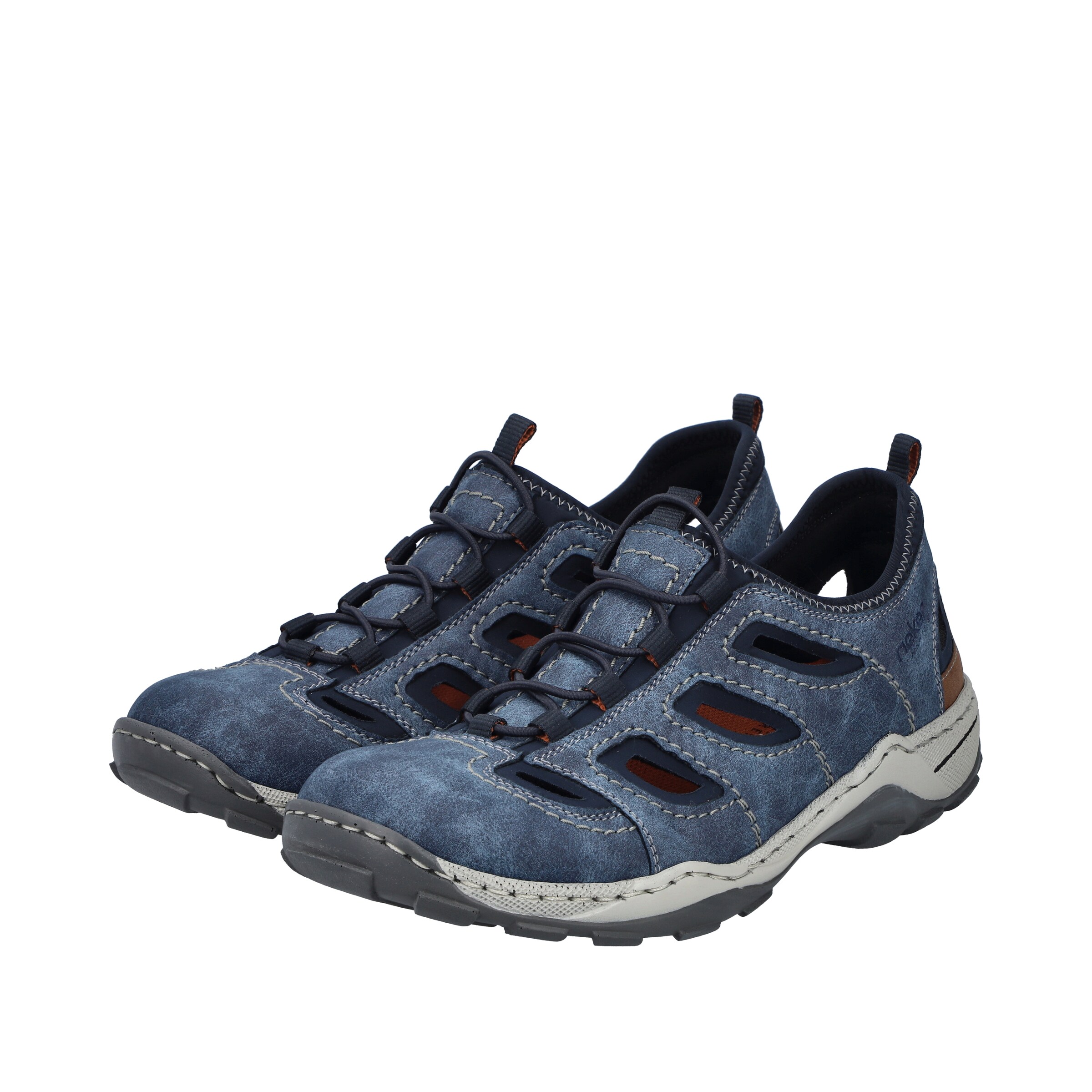 Rieker Platform trainers 'Oilybuk' in Blue