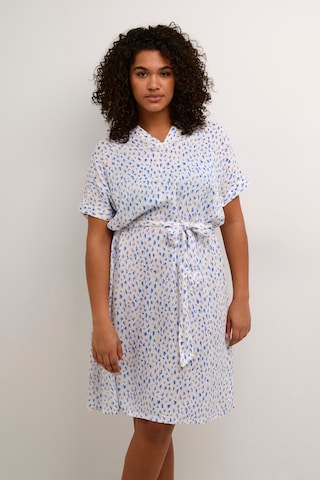 Robe 'Ane' KAFFE CURVE en bleu : devant