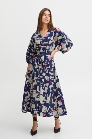 PULZ Jeans Shirt dress 'Frankie' in Blue
