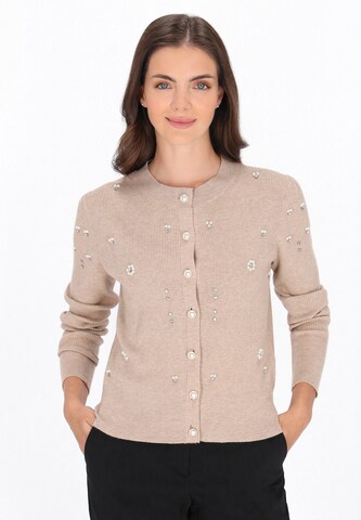 usha BLACK LABEL - Cárdigan en beige: frente