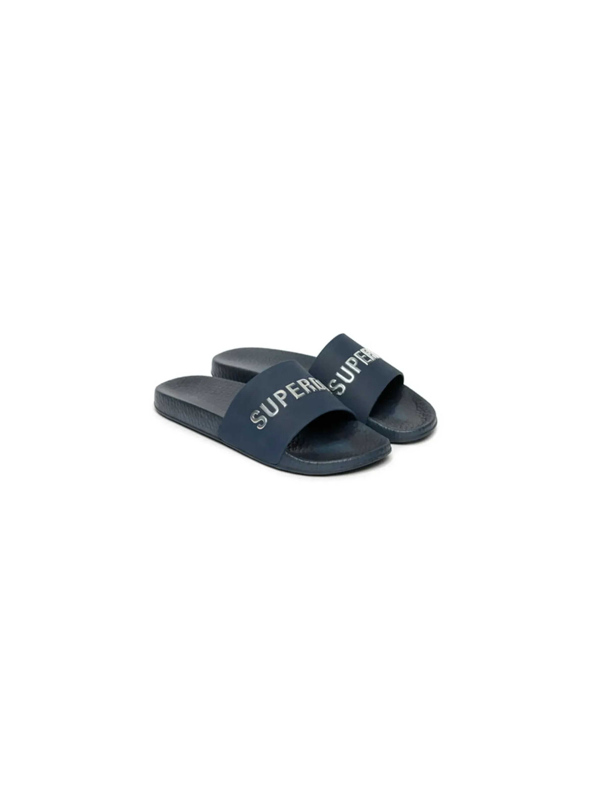 Superdry & Co Strand-/badschoen 'Premium Metallic' in Blauw