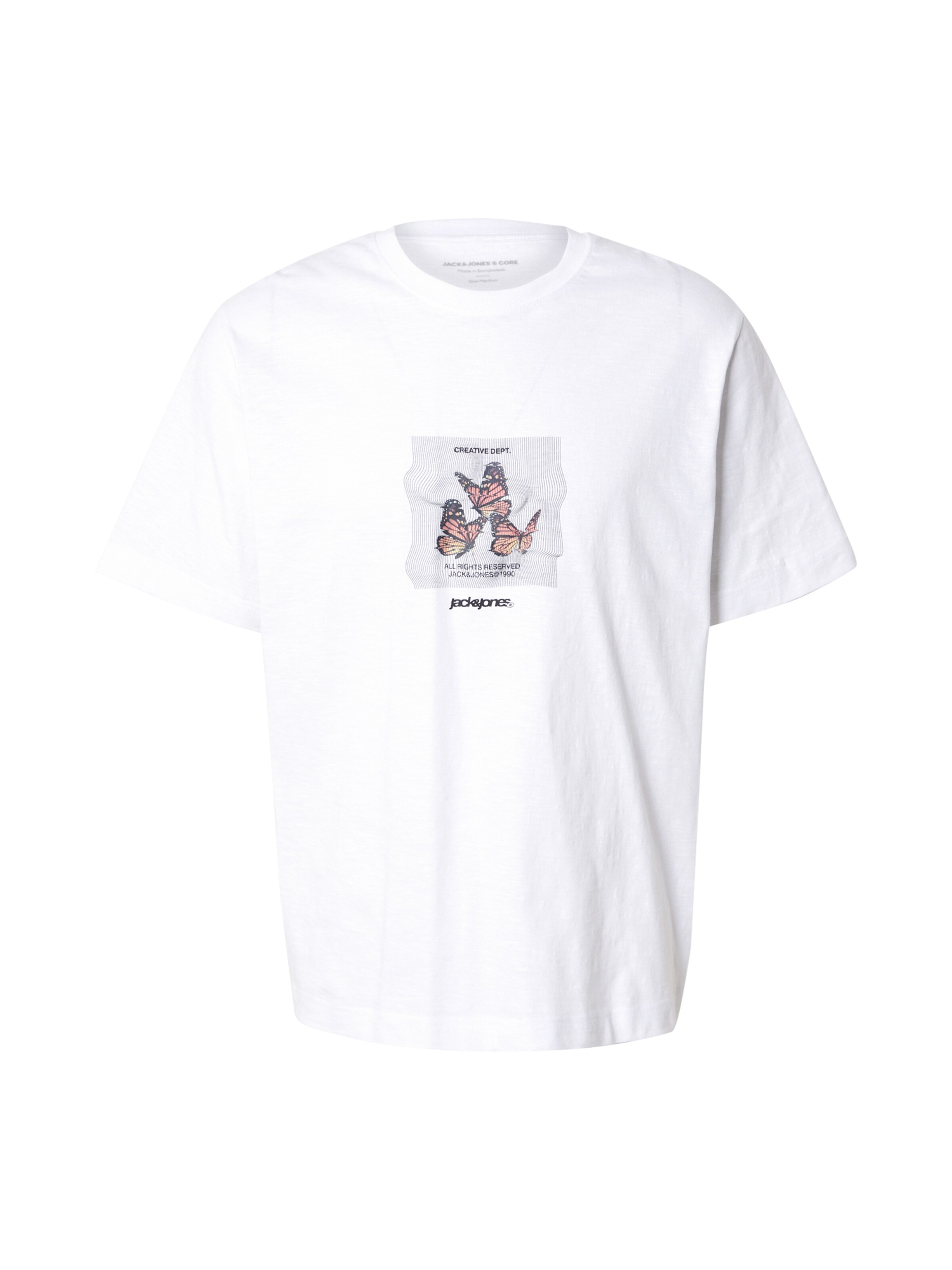 JACK & JONES Μπλουζάκι 'JCORECHARGE' σε λευκό: μπροστά