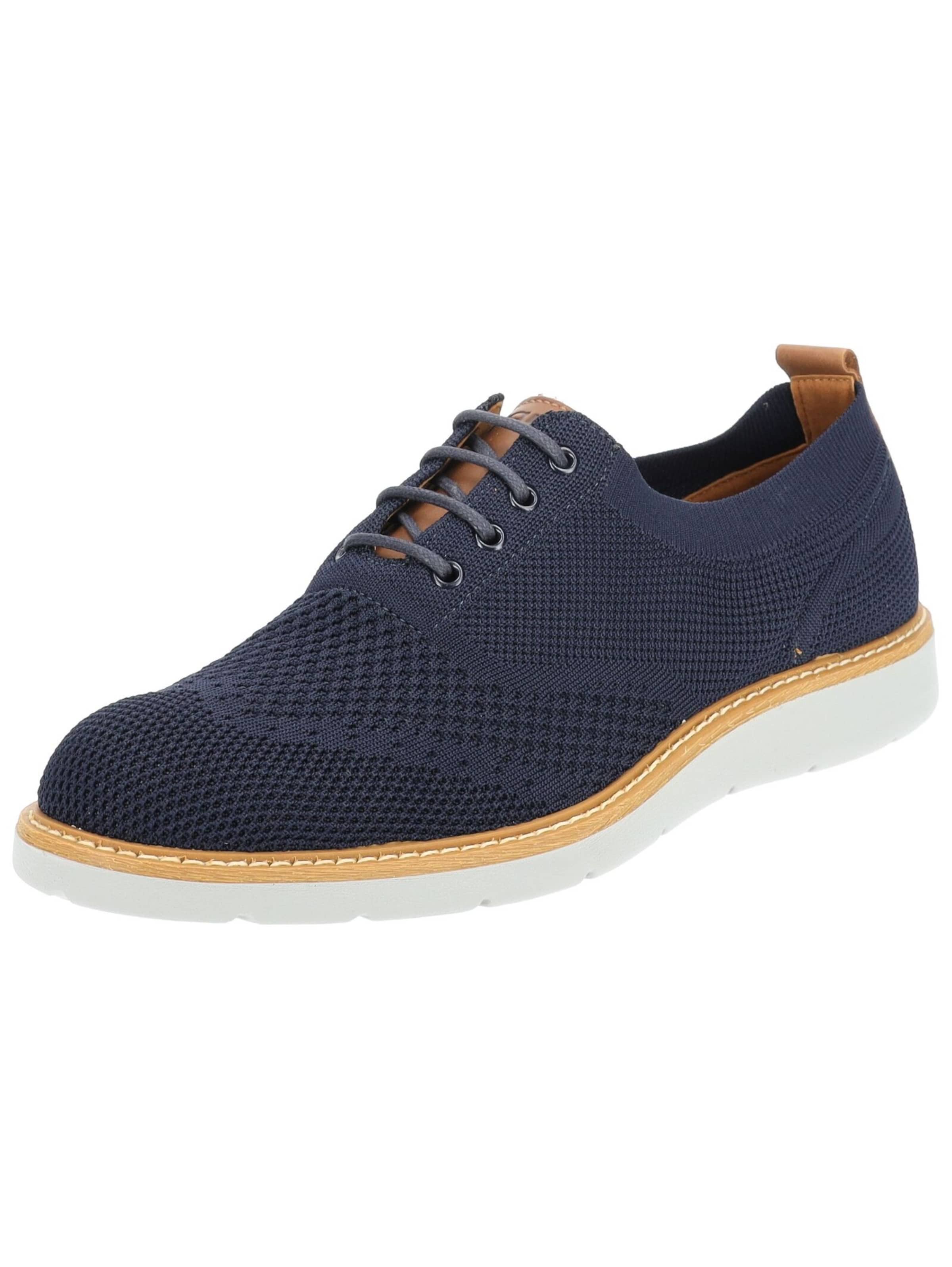 Chaussure de sport à lacets IGI&CO en bleu : devant