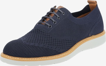 Chaussure de sport à lacets IGI&CO en bleu : devant