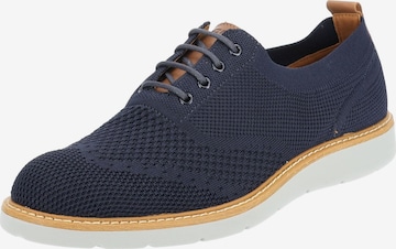 Scarpa stringata di IGI&CO in blu: frontale