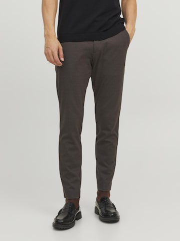 JACK & JONES Slimfit Broek 'Marco' in Bruin: voorkant