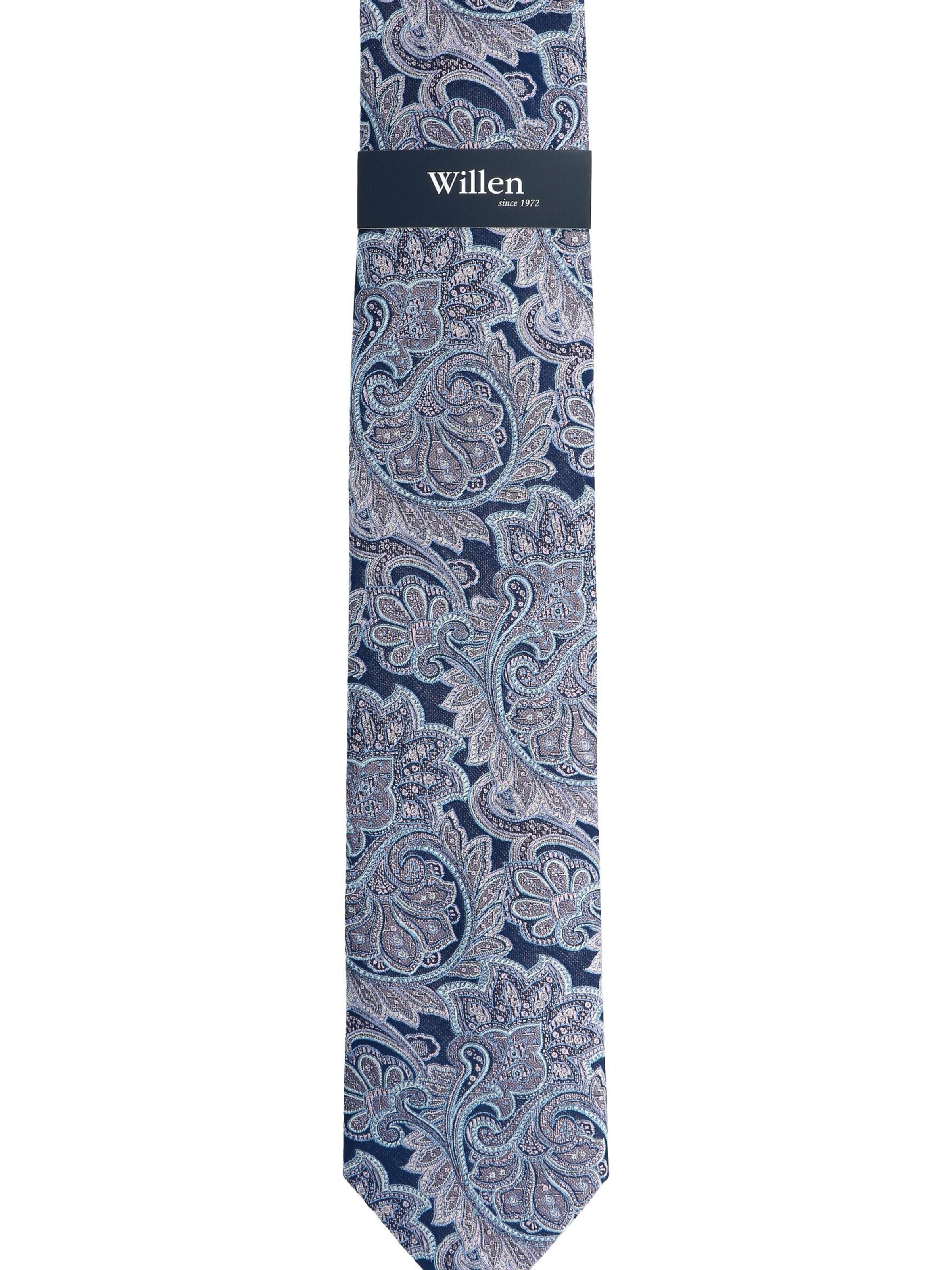 WILLEN Tie 'Marine Paisley' in Pink