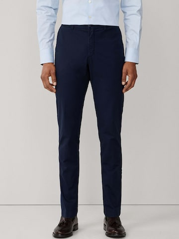 Coupe slim Pantalon chino Hackett London en bleu : devant