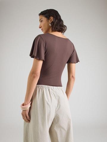 ABOUT YOU Koszula body w kolorze brązowy