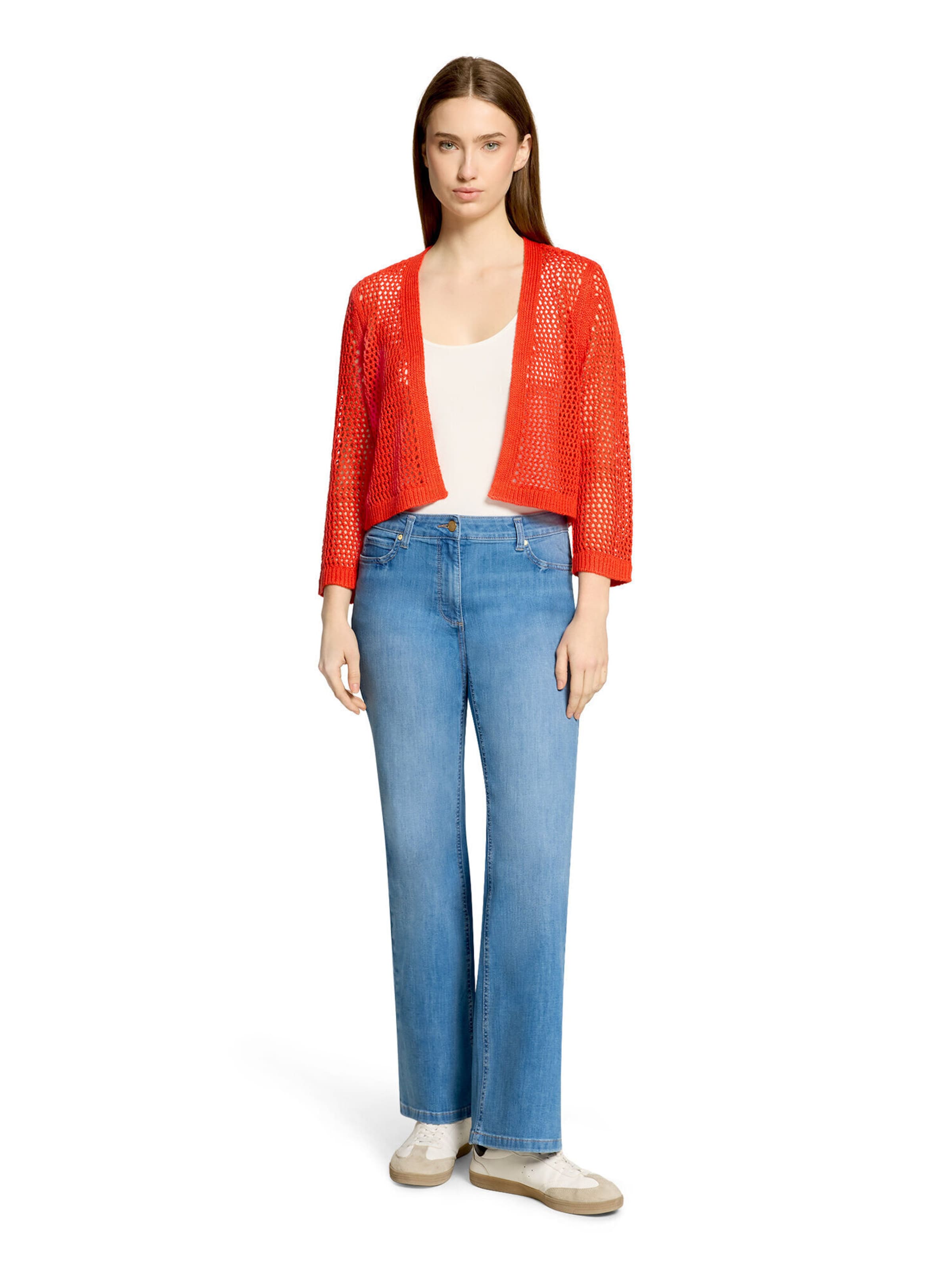 Betty Barclay Gebreid vest in Rood
