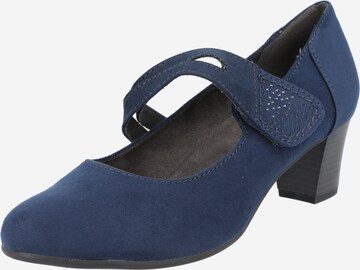 JANA - Sapatos de salto em azul: frente