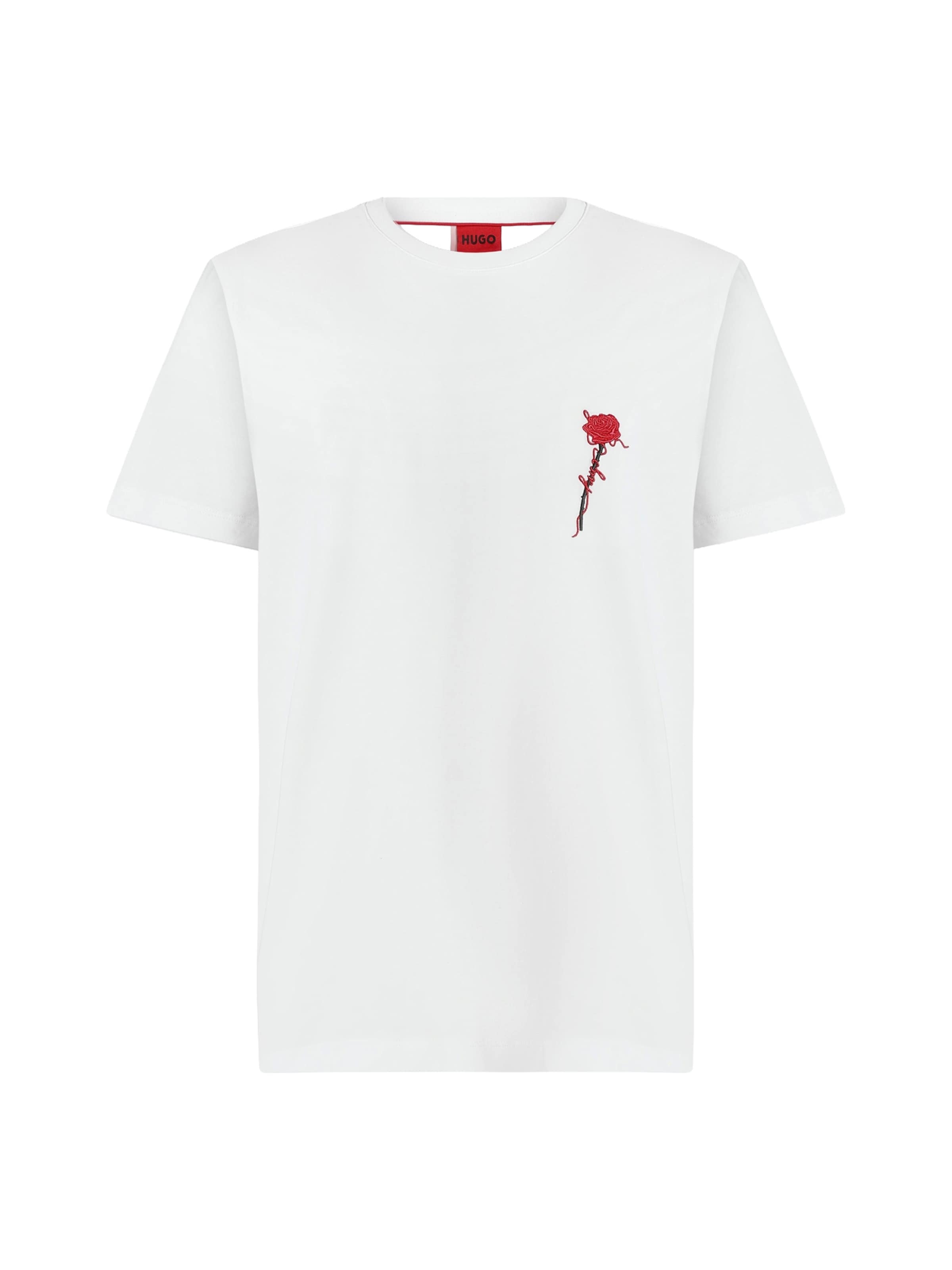 T-Shirt 'Diflow' HUGO en blanc : devant