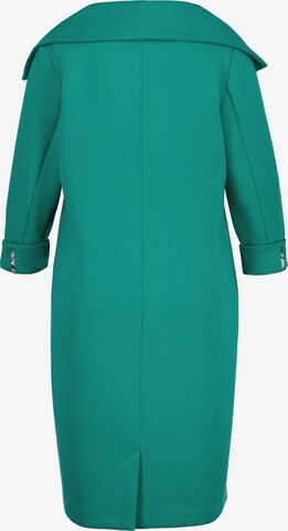 Ulla Popken Between-Seasons Coat in Green