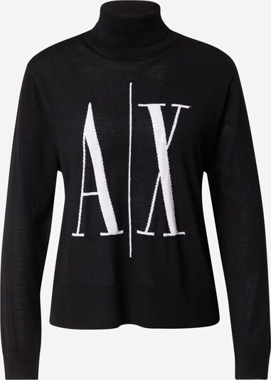 ARMANI EXCHANGE Pullover in schwarz / weiß, Produktansicht