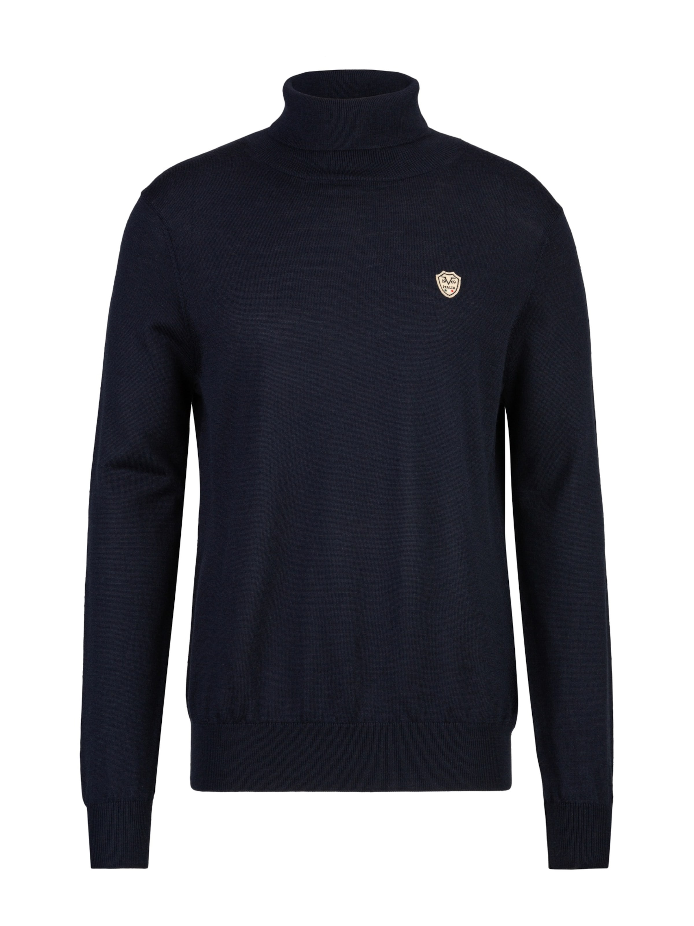 19V69 ITALIA Pullover 'Tony' in Blau: Vorderseite