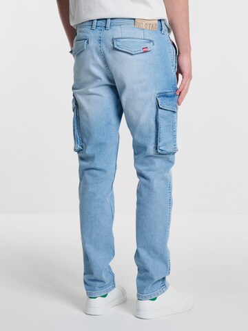 Coupe slim Jeans cargo BIG STAR en bleu