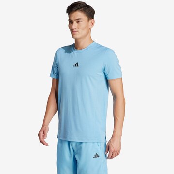 ADIDAS PERFORMANCE Λειτουργικό μπλουζάκι 'Designed For Training' σε μπλε: μπροστά