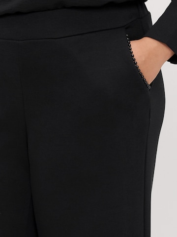 Vero Moda Curve - Pierna ancha Pantalón 'VMCDAISY' en negro