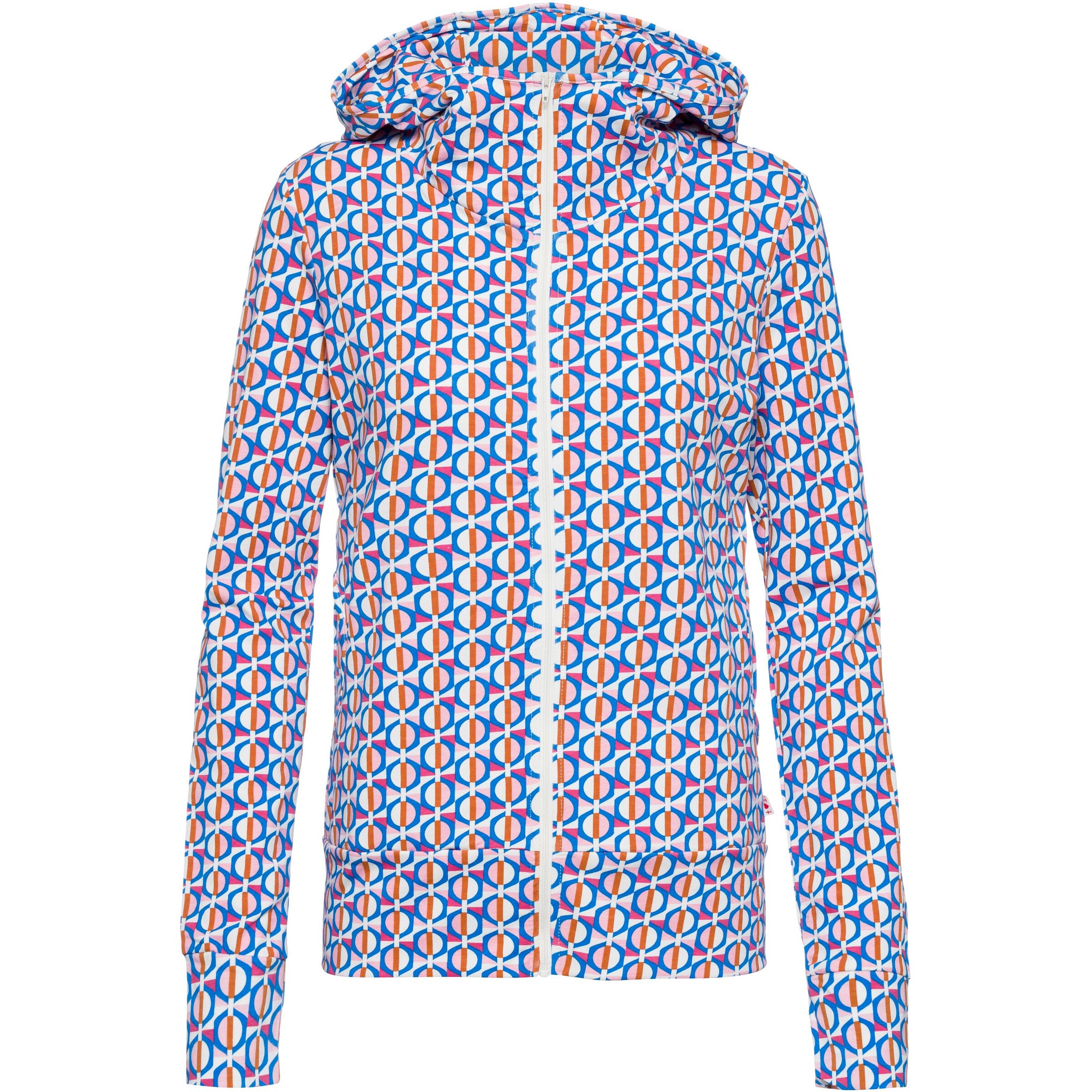 Blutsgeschwister Zip-Up Hoodie 'Scuba Duba' in Mixed colors: front