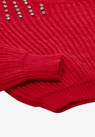 faina - Pullover em vermelho