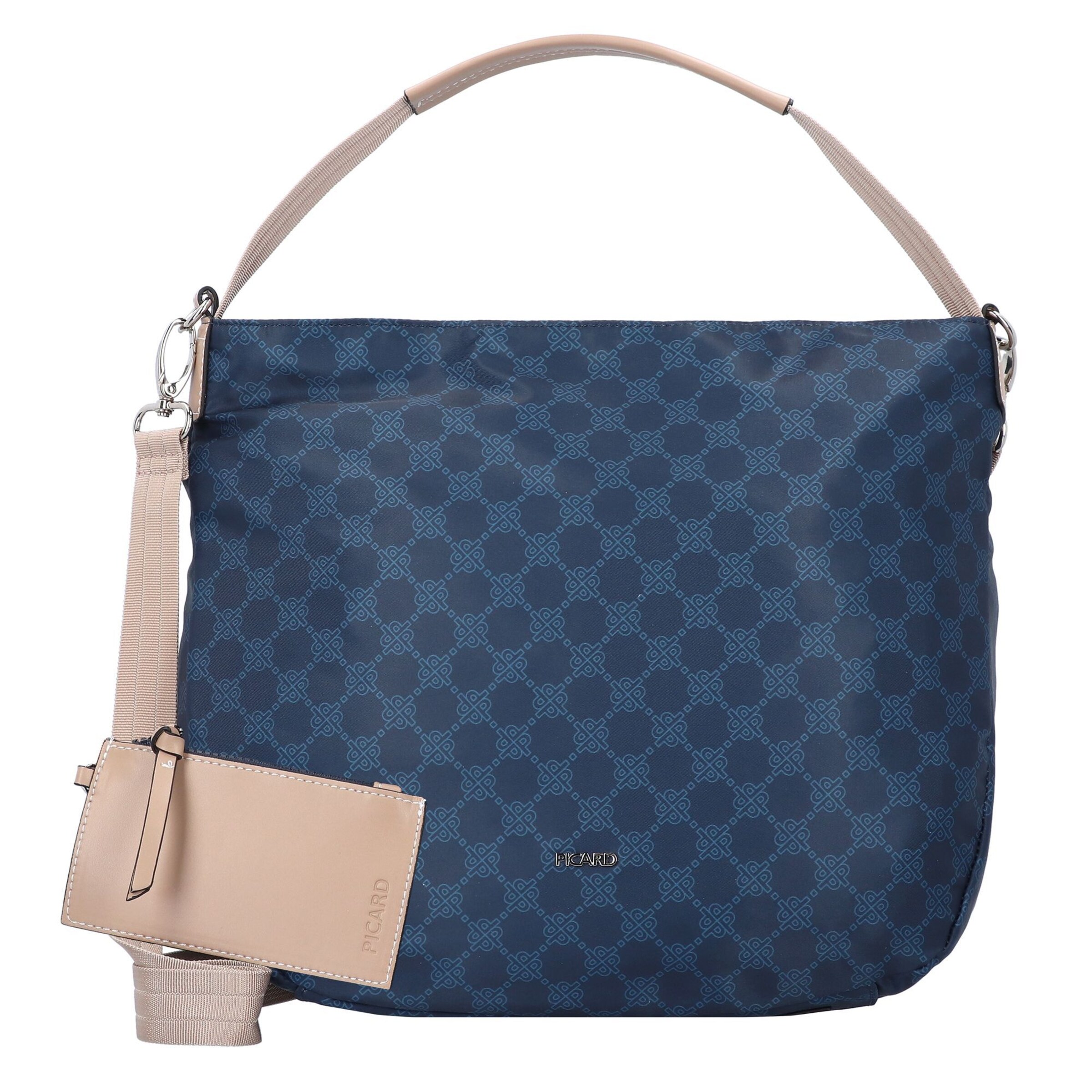 Picard Schultertasche 'Yeah ' in Blau: Vorderseite