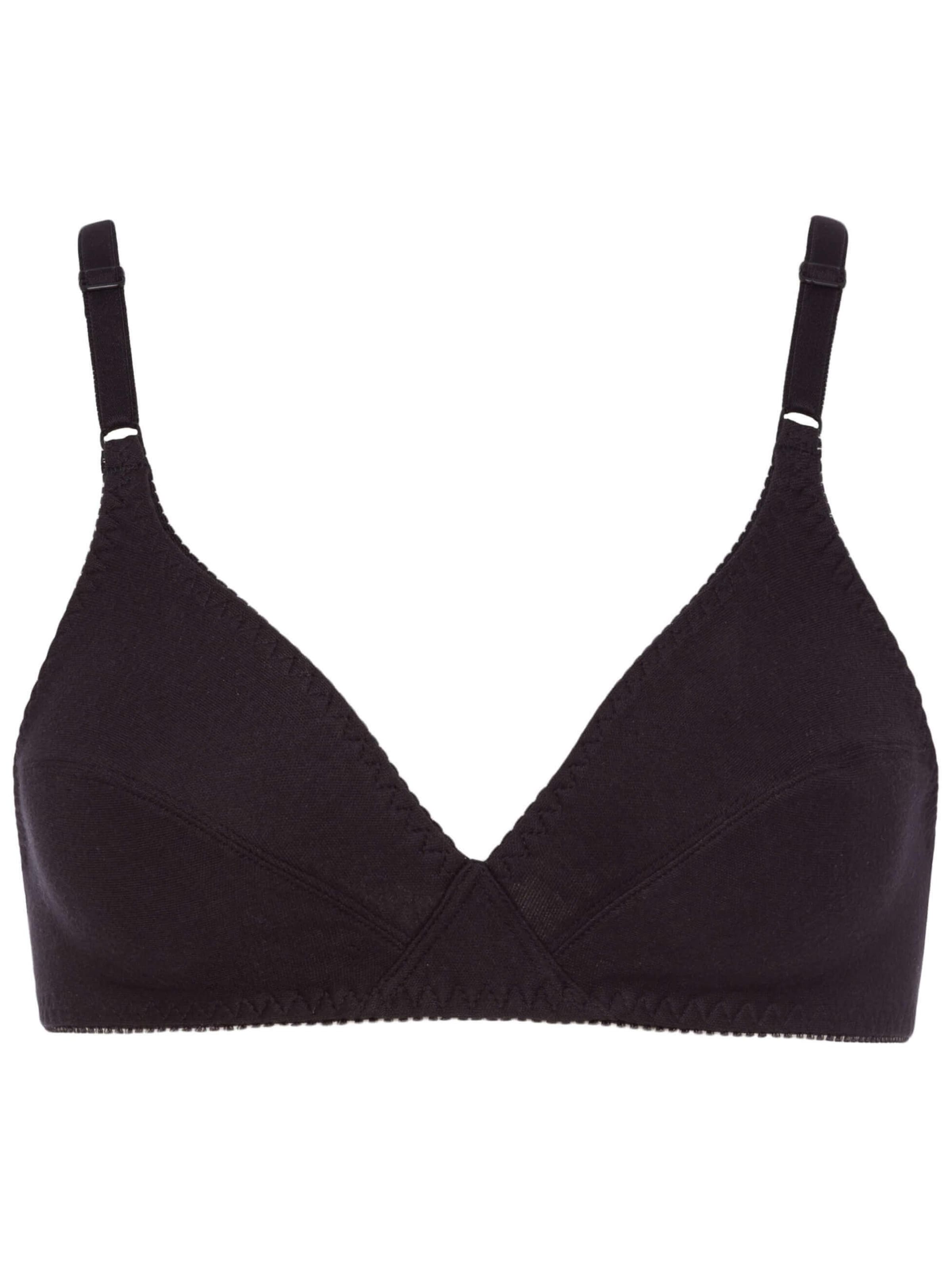BeeDees Triangle Bra 'Soft-BH Rock'n'Roll N' in Black: front