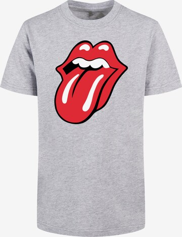 F4NT4STIC Shirt 'The Rolling Stones Classic Tongue' in Grey: front