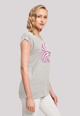 F4NT4STIC Shirt  ' Alice in Wonderland Cheshire Cat' in Grau