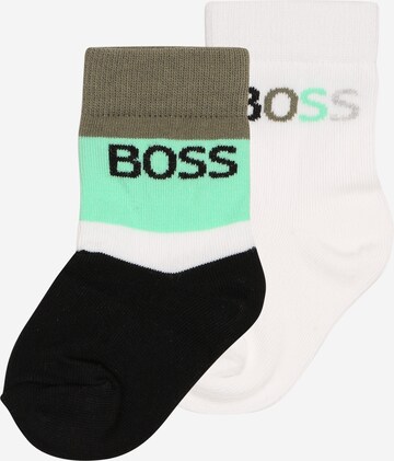 BOSS Kidswear Socks in Black: front