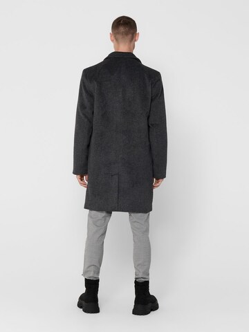 Manteau mi-saison 'ONSIKER' Only & Sons en gris