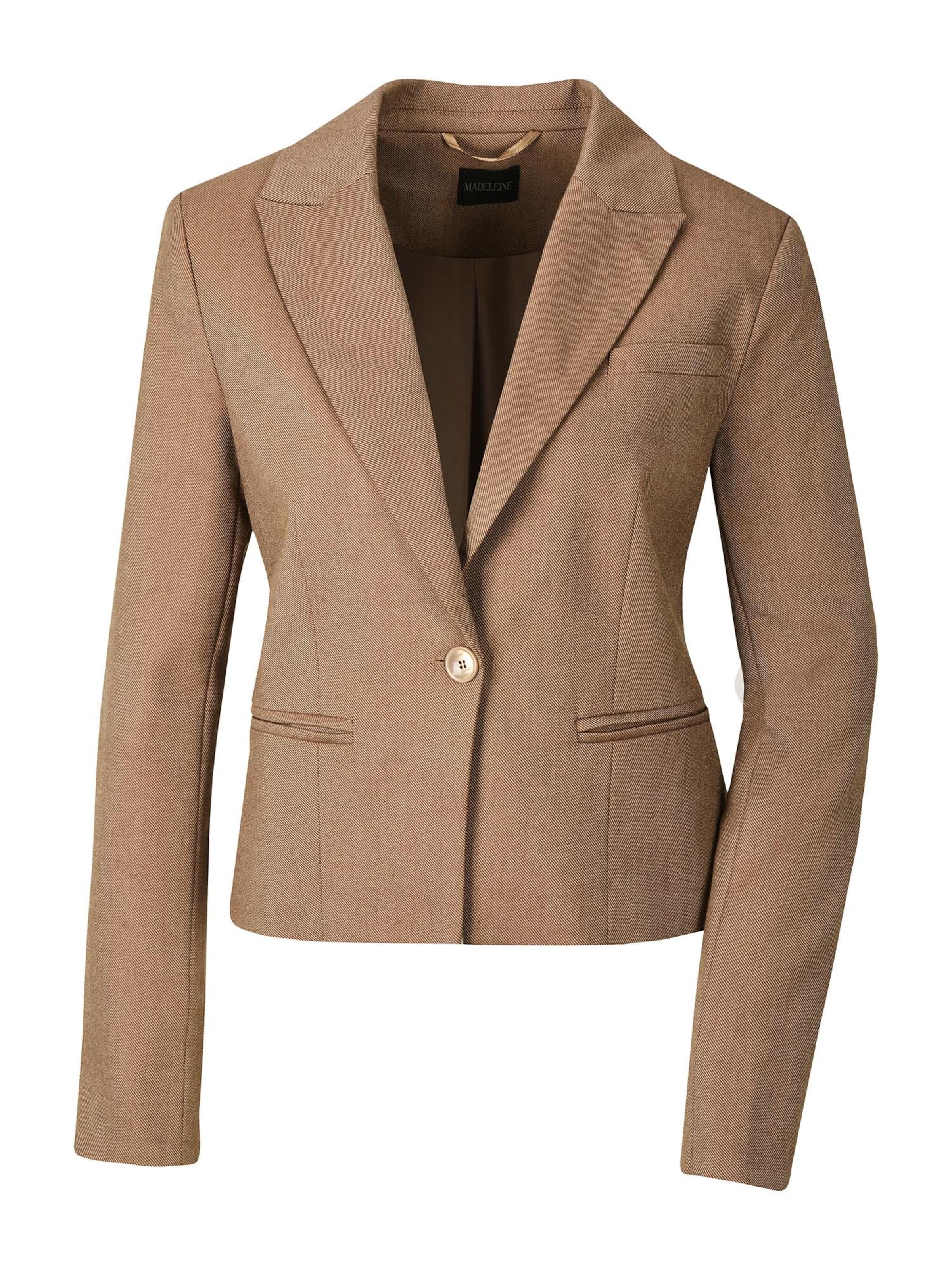 MADELEINE Blazer in Braun: Vorderseite