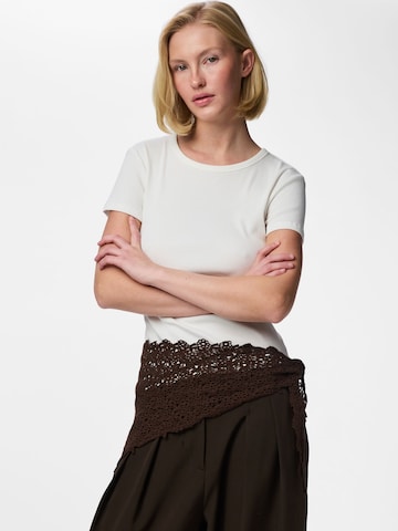 PIECES - Chal 'PCKasmin' en marrón: frente