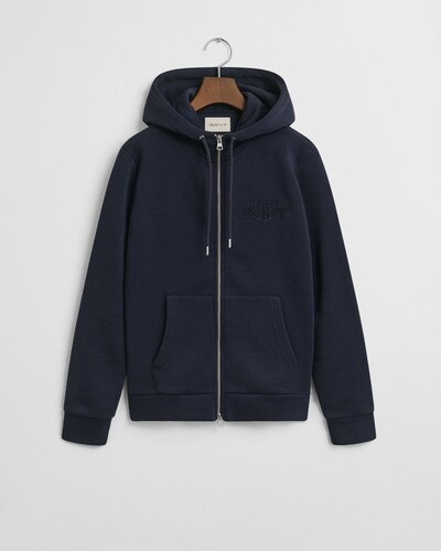 GANT Zip-Up Hoodie in Night blue, Item view